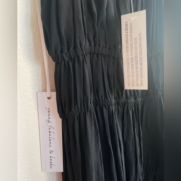 NWT YOUNG FABULOUS & BROKE Delphine Chiffon Maxi Dress - Picture 6 of 7